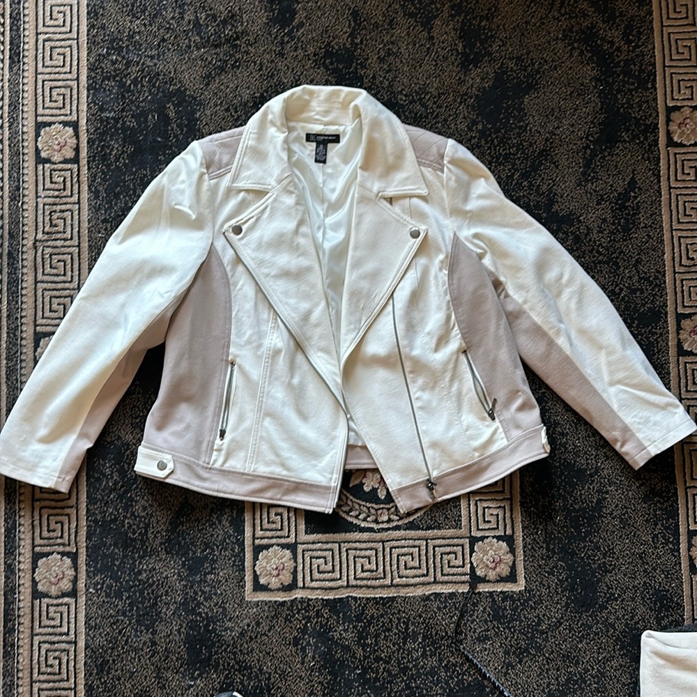NWOT I.N.C. international Concepts moto jacket // Size 1X